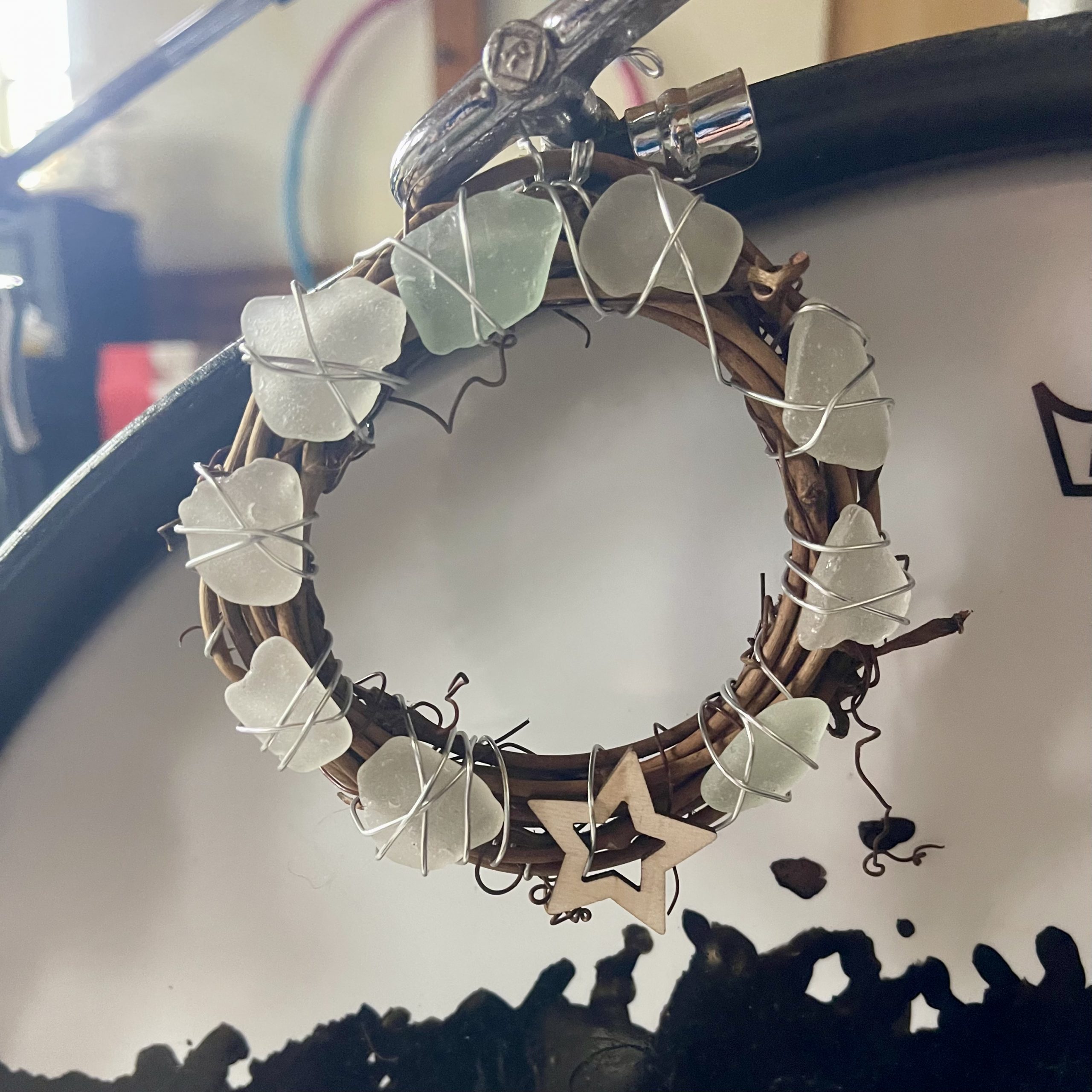 Seaglass & Lights Wreath Decoration - Image 6